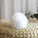 POMPOM M - Adult Round white