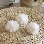 POMPOM XS forudbestilling10pcs Pyöreä ivory