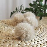 POMPOM S pre-order 10pcs Pyöreä light beige