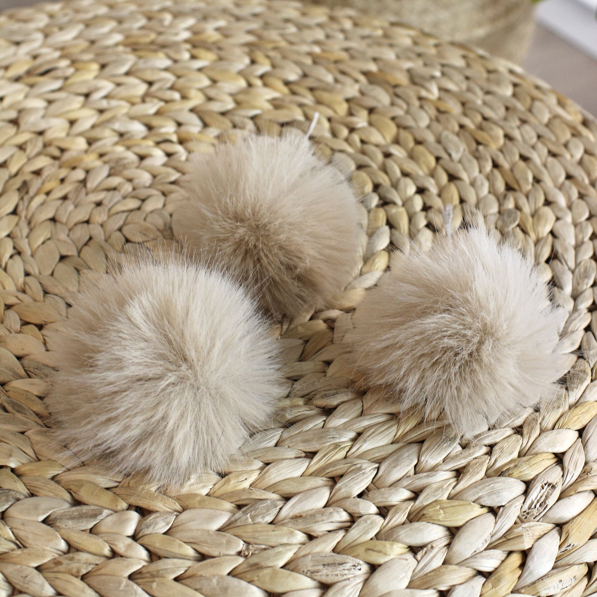 POMPOM XS - Baby Round light beige
