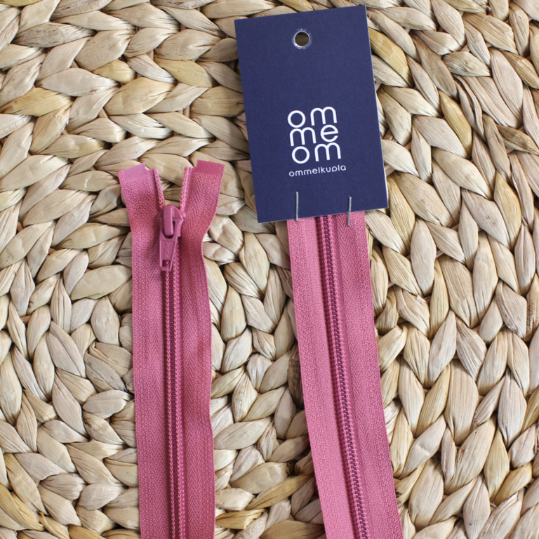 YKK 75cm avovetoketju aikuisille ja lapsille Pehmeä pinkki