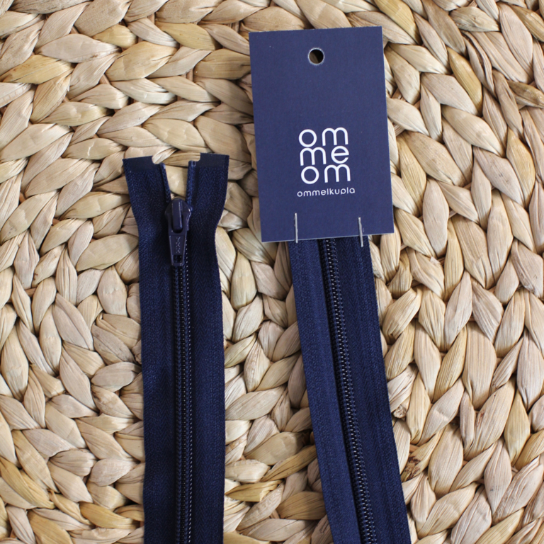 YKK 75cm avovetoketju aikuisille ja lapsille Mustikka