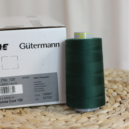 Saumurilanka 5000m Gütermann Perma core 120 Tumman vihreä 32702