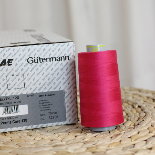Saumurilanka 5000m Gütermann Perma core 120 ENNAKKO Vadelma 32701