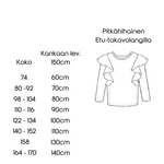 KUUNSÄDE - lasten paidan ompelukaava, koot 74-170