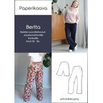 BERTTA - Naisten pellavahousujen ompelukaava koot 32-56