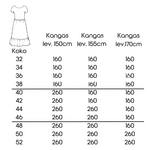 MAIKKI - Naisten mekon, paidan ja hameen ompelukaavat koot 32-52