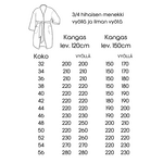 SOHVI - kimono- ja pitkähihaisen takin ompelukaava koot 32-56