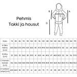 PEHMIS - lasten verkka-asun ompelukaava koot 74-170 ENNAKKOTILAUS