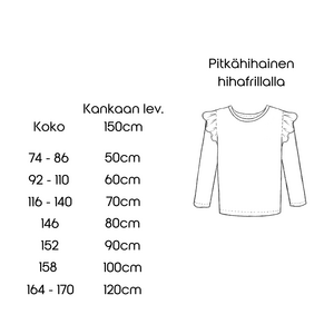 KUUNSÄDE - Lasten paidan ompelukaava, PDF