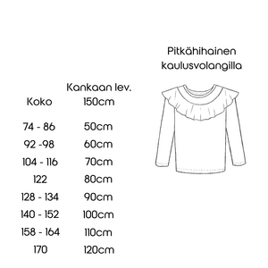KUUNSÄDE - Lasten paidan ompelukaava, PDF