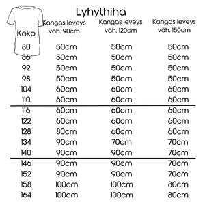 ILTATUULI - lasten paidan ompelukaava ribbitrikoolle ja merinovillalle koot 80-164