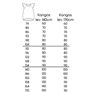 VAAHTOKARKKI - Lasten tunikan ompelukaava koot 74-170, PDF