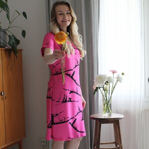 Asla, hot pink -viskoosi