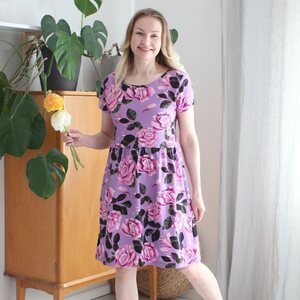 Belle, purppura-trikoo 220cm PALA