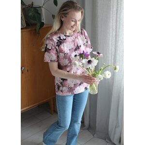 Blossom garden, pastel pink -trikoo 260cm PALA