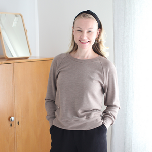 Meleerattu beige -merinovilla 110cm PALA