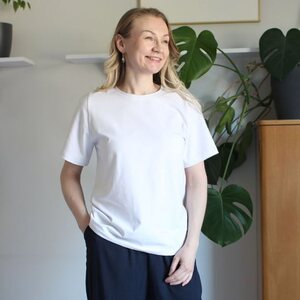 DELUX Valkoinen -trikoo 120cm PALA