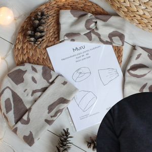 Ompelupaketti: Muru -asusteet + blue melee -merinovilla 80cm