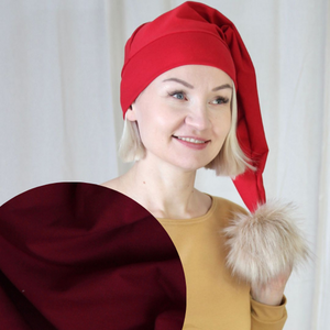 Ompelupaketti: Tonttulakki 2kpl viininpunainen