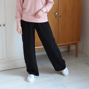 Musta -Double gauze harsokangas