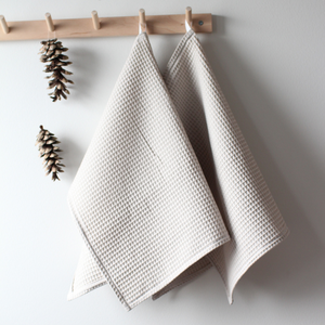 AAMU vaalea beige -vohvelikangas 120cm PALA