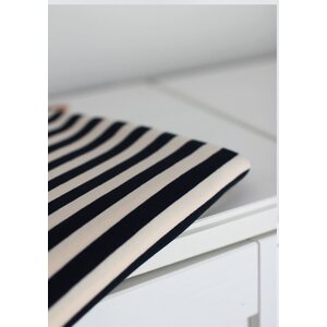 DELUX Raidallinen: Navy-creme -trikoo