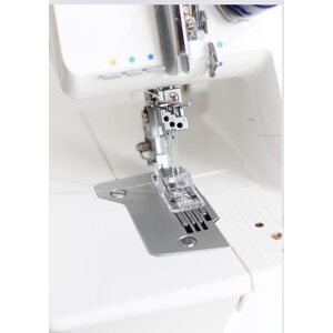 Läpinäkyvä paininjalka JUKI peitetikkikoneeseen 1500/1800