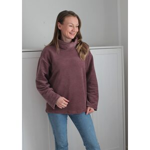 SAAGA dusty lilac -joustava sametticollege