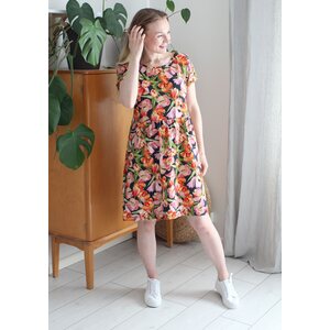 Amsterdam, tummansininen -trikoo 220cm PALA