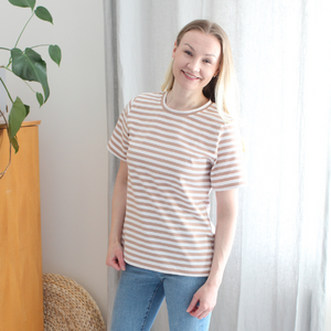 DELUX Raidallinen: Latte-valkoinen -trikoo 60cm PALA