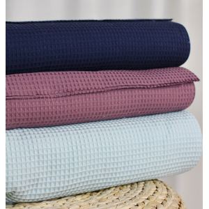 AAMU vaalea minttu -vohvelikangas 150cm PALA