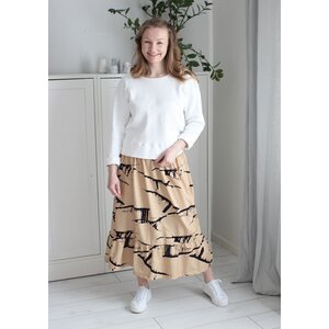 EMILIA valkoinen -puuvillaneulos