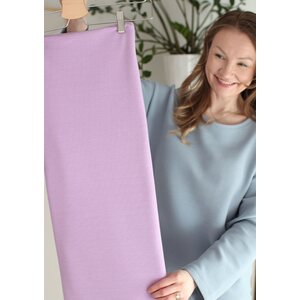 OLIVIA soft lila - ottoman puuvillaneulos