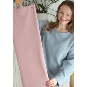 OLIVIA dusty rose - ottoman puuvillaneulos