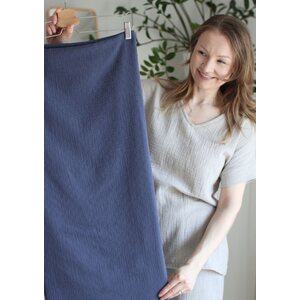DOBBY jeans -Double gauze harsokangas 130cm PALA