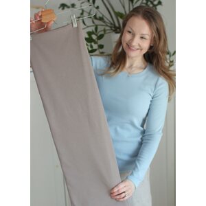 CAMILLA taupe -ribbitrikoo 160cm PALA
