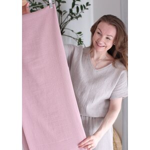 Dusty rose -Double gauze harsokangas 120cm PALA