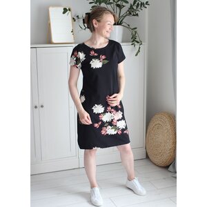 Amelie black wine -trikookangas 150cm PALA