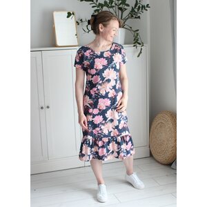 Blossom garden, petrol love -trikoo 240cm PALA