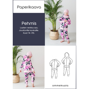 PEHMIS - lasten verkka-asun ompelukaava koot 74-170