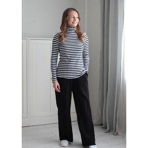 MALLA Navy-valkoinen raidallinen -ribbitrikoo 160cm PALA