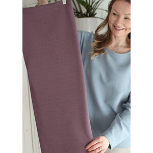 OLIVIA muted violet - ottoman puuvillaneulos 190cm PALA