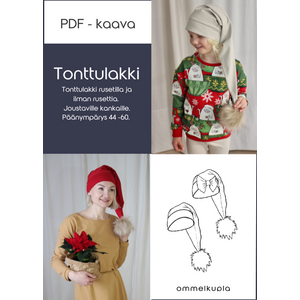 TONTTULAKKI - Tonttulakin ompelukaava, PDF