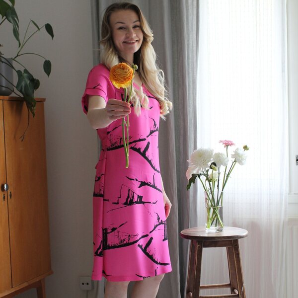 Asla, hot pink -viskoosi