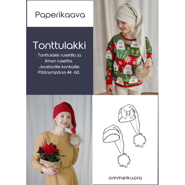 TONTTULAKKI - Tonttulakin ompelukaava